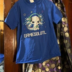 Blue Kids Shirt with Graphic Design